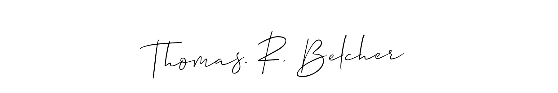 Also You can easily find your signature by using the search form. We will create Thomas. R. Belcher name handwritten signature images for you free of cost using Allison_Script sign style. Thomas. R. Belcher signature style 2 images and pictures png