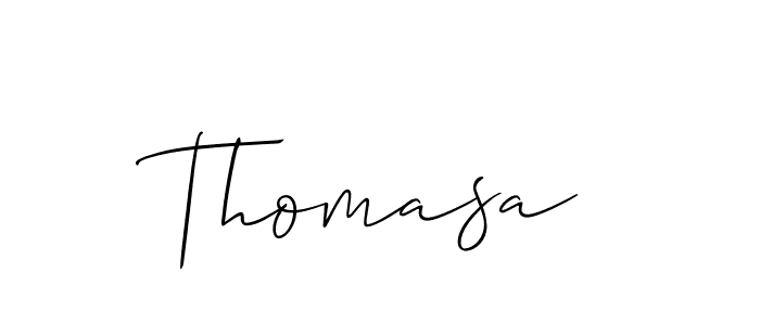 Thomasa stylish signature style. Best Handwritten Sign (Allison_Script) for my name. Handwritten Signature Collection Ideas for my name Thomasa. Thomasa signature style 2 images and pictures png