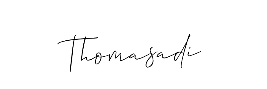 Make a short Thomasadi signature style. Manage your documents anywhere anytime using Allison_Script. Create and add eSignatures, submit forms, share and send files easily. Thomasadi signature style 2 images and pictures png