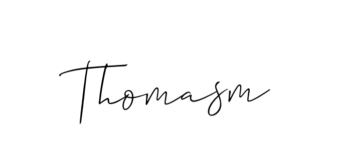 You should practise on your own different ways (Allison_Script) to write your name (Thomasm) in signature. don't let someone else do it for you. Thomasm signature style 2 images and pictures png