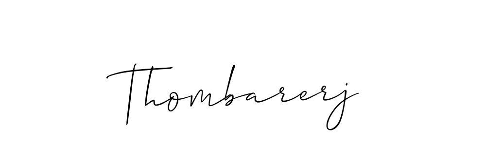 How to Draw Thombarerj signature style? Allison_Script is a latest design signature styles for name Thombarerj. Thombarerj signature style 2 images and pictures png