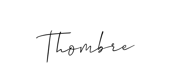 Use a signature maker to create a handwritten signature online. With this signature software, you can design (Allison_Script) your own signature for name Thombre. Thombre signature style 2 images and pictures png
