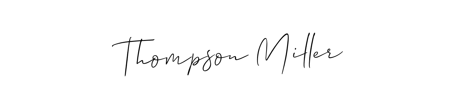 How to Draw Thompson Miller signature style? Allison_Script is a latest design signature styles for name Thompson Miller. Thompson Miller signature style 2 images and pictures png