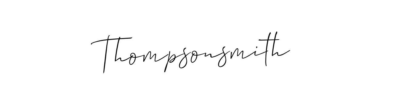 Make a beautiful signature design for name Thompsonsmith. Use this online signature maker to create a handwritten signature for free. Thompsonsmith signature style 2 images and pictures png