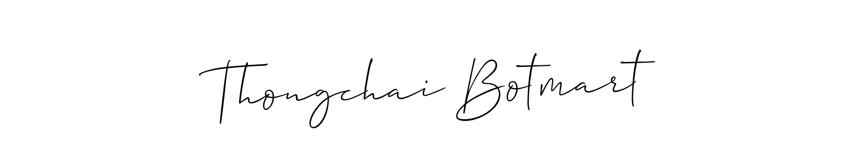 Also You can easily find your signature by using the search form. We will create Thongchai Botmart name handwritten signature images for you free of cost using Allison_Script sign style. Thongchai Botmart signature style 2 images and pictures png