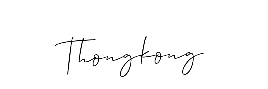 if you are searching for the best signature style for your name Thongkong. so please give up your signature search. here we have designed multiple signature styles  using Allison_Script. Thongkong signature style 2 images and pictures png