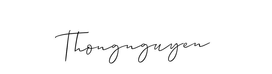 It looks lik you need a new signature style for name Thongnguyen. Design unique handwritten (Allison_Script) signature with our free signature maker in just a few clicks. Thongnguyen signature style 2 images and pictures png