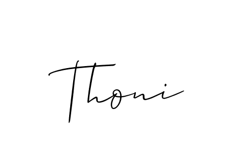 Best and Professional Signature Style for Thoni. Allison_Script Best Signature Style Collection. Thoni signature style 2 images and pictures png