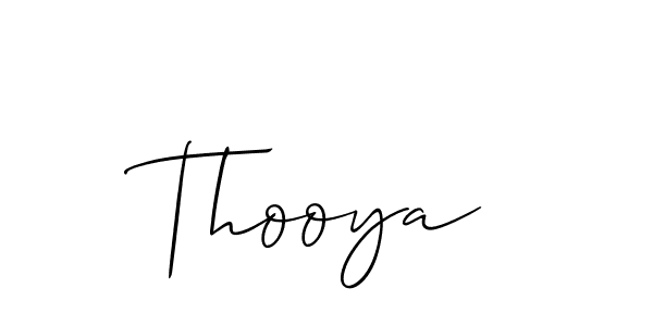 Make a beautiful signature design for name Thooya. With this signature (Allison_Script) style, you can create a handwritten signature for free. Thooya signature style 2 images and pictures png
