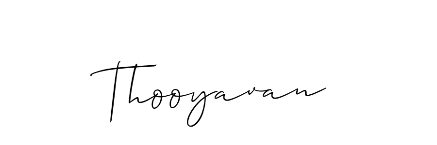 Design your own signature with our free online signature maker. With this signature software, you can create a handwritten (Allison_Script) signature for name Thooyavan. Thooyavan signature style 2 images and pictures png