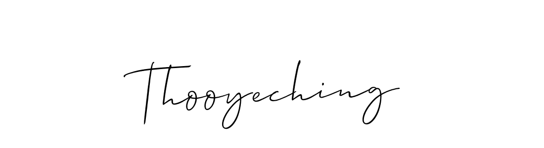 Create a beautiful signature design for name Thooyeching. With this signature (Allison_Script) fonts, you can make a handwritten signature for free. Thooyeching signature style 2 images and pictures png