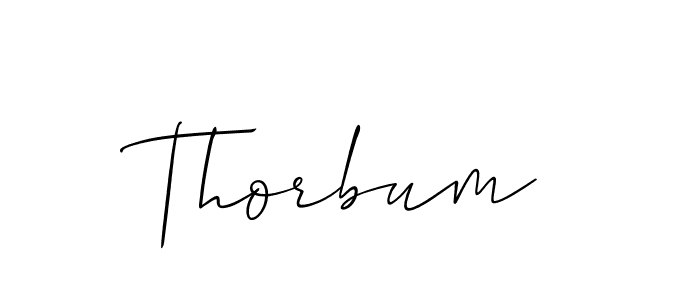 Thorbum stylish signature style. Best Handwritten Sign (Allison_Script) for my name. Handwritten Signature Collection Ideas for my name Thorbum. Thorbum signature style 2 images and pictures png