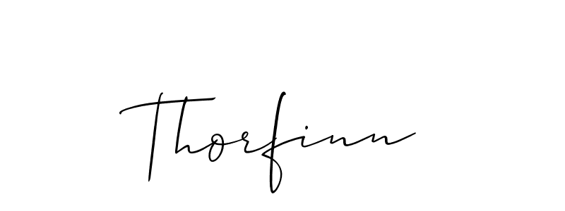 It looks lik you need a new signature style for name Thorfinn. Design unique handwritten (Allison_Script) signature with our free signature maker in just a few clicks. Thorfinn signature style 2 images and pictures png