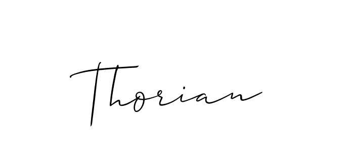 Thorian stylish signature style. Best Handwritten Sign (Allison_Script) for my name. Handwritten Signature Collection Ideas for my name Thorian. Thorian signature style 2 images and pictures png