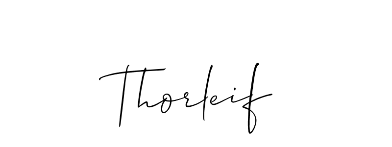 Also we have Thorleif name is the best signature style. Create professional handwritten signature collection using Allison_Script autograph style. Thorleif signature style 2 images and pictures png
