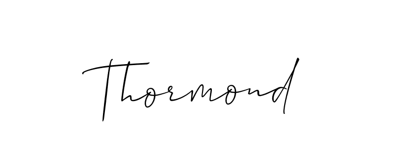 Thormond stylish signature style. Best Handwritten Sign (Allison_Script) for my name. Handwritten Signature Collection Ideas for my name Thormond. Thormond signature style 2 images and pictures png