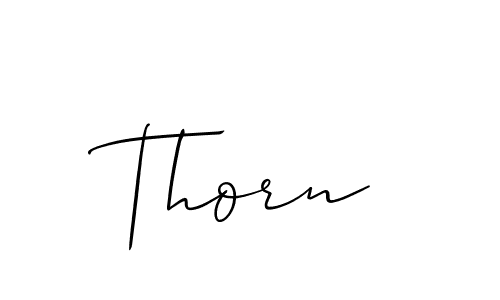 Allison_Script is a professional signature style that is perfect for those who want to add a touch of class to their signature. It is also a great choice for those who want to make their signature more unique. Get Thorn name to fancy signature for free. Thorn signature style 2 images and pictures png