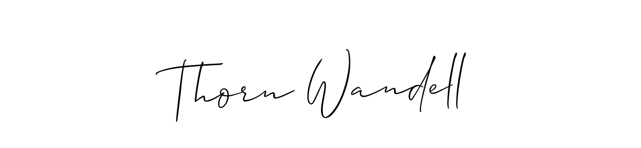 Also we have Thorn Wandell name is the best signature style. Create professional handwritten signature collection using Allison_Script autograph style. Thorn Wandell signature style 2 images and pictures png