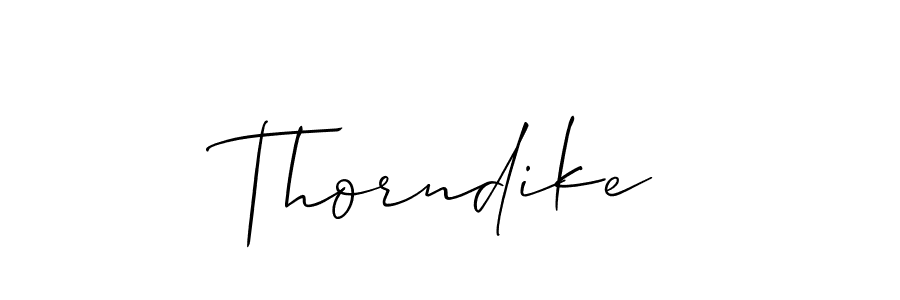 How to make Thorndike name signature. Use Allison_Script style for creating short signs online. This is the latest handwritten sign. Thorndike signature style 2 images and pictures png