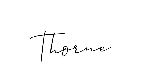 How to make Thorne name signature. Use Allison_Script style for creating short signs online. This is the latest handwritten sign. Thorne signature style 2 images and pictures png