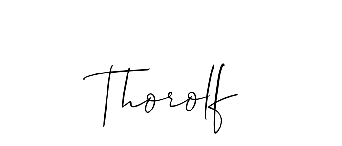 Thorolf stylish signature style. Best Handwritten Sign (Allison_Script) for my name. Handwritten Signature Collection Ideas for my name Thorolf. Thorolf signature style 2 images and pictures png