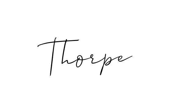 Best and Professional Signature Style for Thorpe. Allison_Script Best Signature Style Collection. Thorpe signature style 2 images and pictures png