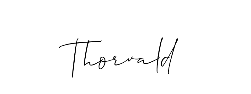 Best and Professional Signature Style for Thorvald. Allison_Script Best Signature Style Collection. Thorvald signature style 2 images and pictures png