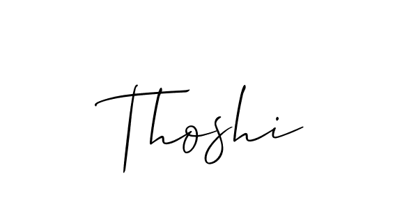 Also we have Thoshi name is the best signature style. Create professional handwritten signature collection using Allison_Script autograph style. Thoshi signature style 2 images and pictures png