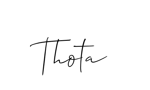 Once you've used our free online signature maker to create your best signature Allison_Script style, it's time to enjoy all of the benefits that Thota name signing documents. Thota signature style 2 images and pictures png