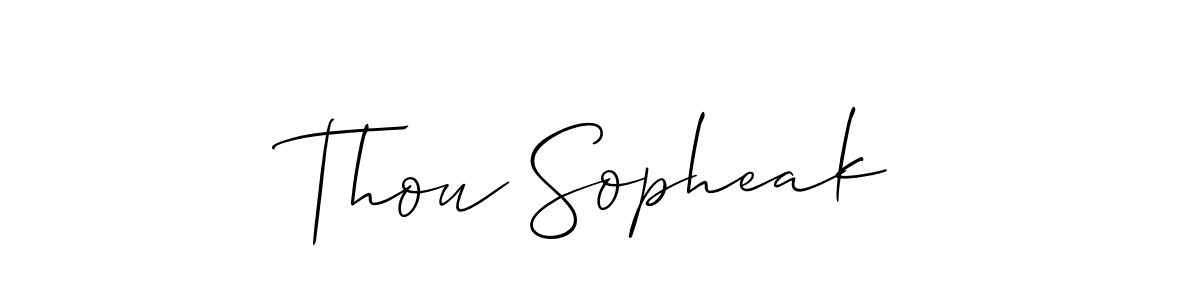 Once you've used our free online signature maker to create your best signature Allison_Script style, it's time to enjoy all of the benefits that Thou Sopheak name signing documents. Thou Sopheak signature style 2 images and pictures png