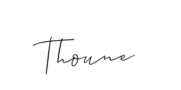 How to Draw Thoune signature style? Allison_Script is a latest design signature styles for name Thoune. Thoune signature style 2 images and pictures png