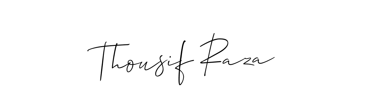 Also we have Thousif Raza name is the best signature style. Create professional handwritten signature collection using Allison_Script autograph style. Thousif Raza signature style 2 images and pictures png
