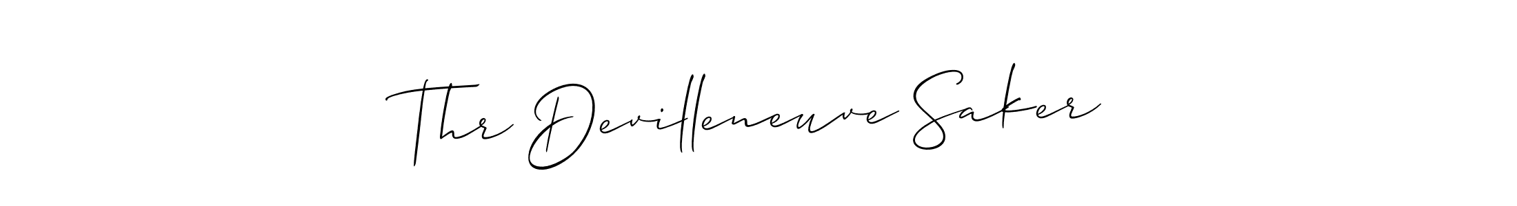 Thr Devilleneuve Saker stylish signature style. Best Handwritten Sign (Allison_Script) for my name. Handwritten Signature Collection Ideas for my name Thr Devilleneuve Saker. Thr Devilleneuve Saker signature style 2 images and pictures png