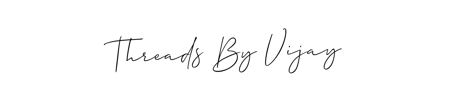 Make a beautiful signature design for name Threads By Vijay. Use this online signature maker to create a handwritten signature for free. Threads By Vijay signature style 2 images and pictures png