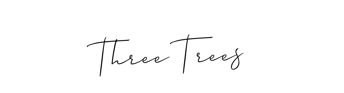 How to make Three Trees signature? Allison_Script is a professional autograph style. Create handwritten signature for Three Trees name. Three Trees signature style 2 images and pictures png