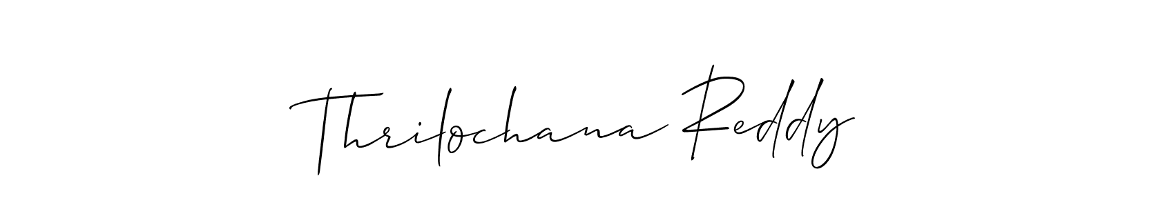 Also we have Thrilochana Reddy name is the best signature style. Create professional handwritten signature collection using Allison_Script autograph style. Thrilochana Reddy signature style 2 images and pictures png