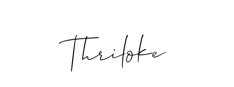 Make a beautiful signature design for name Thriloke. Use this online signature maker to create a handwritten signature for free. Thriloke signature style 2 images and pictures png