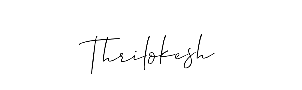 Make a beautiful signature design for name Thrilokesh. Use this online signature maker to create a handwritten signature for free. Thrilokesh signature style 2 images and pictures png