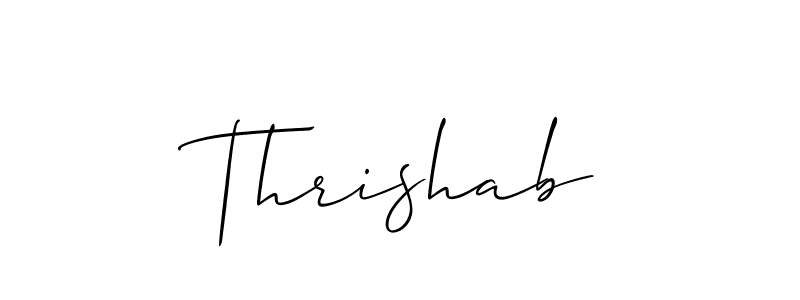 How to Draw Thrishab signature style? Allison_Script is a latest design signature styles for name Thrishab. Thrishab signature style 2 images and pictures png