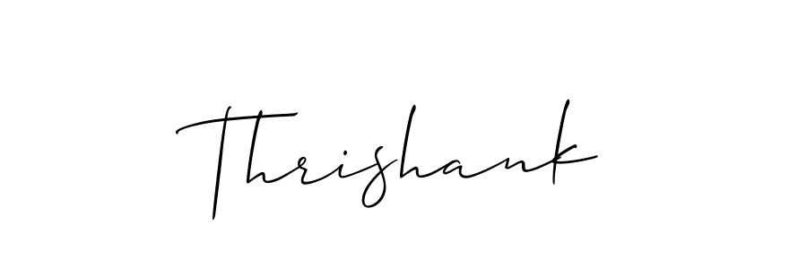 Allison_Script is a professional signature style that is perfect for those who want to add a touch of class to their signature. It is also a great choice for those who want to make their signature more unique. Get Thrishank name to fancy signature for free. Thrishank signature style 2 images and pictures png