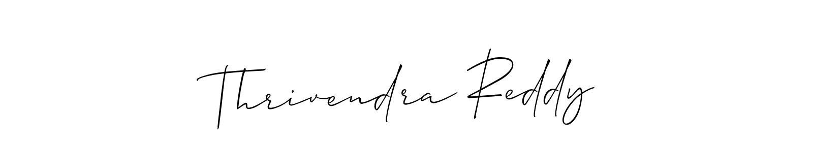 How to Draw Thrivendra Reddy signature style? Allison_Script is a latest design signature styles for name Thrivendra Reddy. Thrivendra Reddy signature style 2 images and pictures png