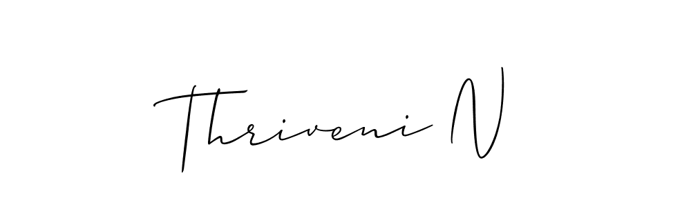 Once you've used our free online signature maker to create your best signature Allison_Script style, it's time to enjoy all of the benefits that Thriveni N name signing documents. Thriveni N signature style 2 images and pictures png