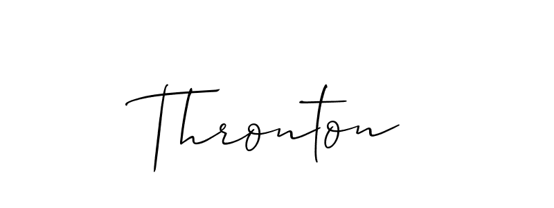 How to make Thronton name signature. Use Allison_Script style for creating short signs online. This is the latest handwritten sign. Thronton signature style 2 images and pictures png