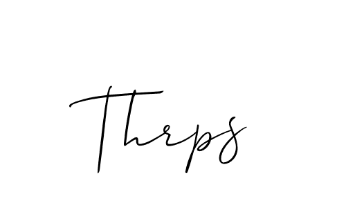 Make a short Thrps signature style. Manage your documents anywhere anytime using Allison_Script. Create and add eSignatures, submit forms, share and send files easily. Thrps signature style 2 images and pictures png