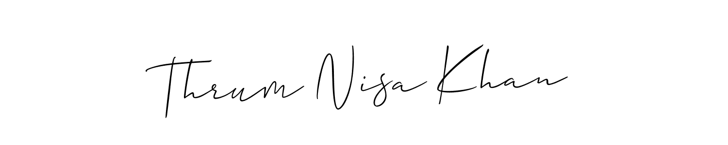 Best and Professional Signature Style for Thrum Nisa Khan. Allison_Script Best Signature Style Collection. Thrum Nisa Khan signature style 2 images and pictures png