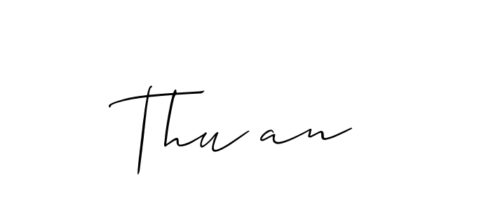 Thu an stylish signature style. Best Handwritten Sign (Allison_Script) for my name. Handwritten Signature Collection Ideas for my name Thu an. Thu an signature style 2 images and pictures png