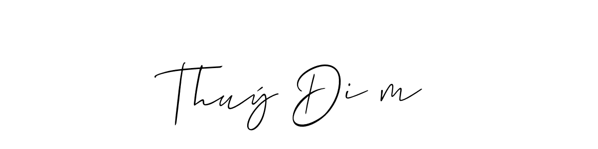 How to make Thuý Diễm name signature. Use Allison_Script style for creating short signs online. This is the latest handwritten sign. Thuý Diễm signature style 2 images and pictures png