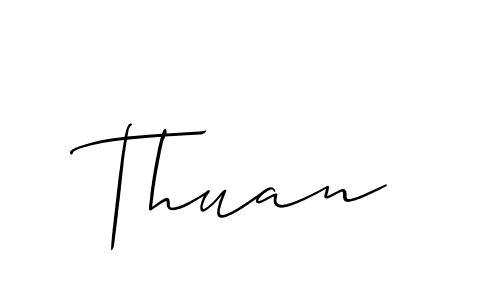 Make a beautiful signature design for name Thuan. With this signature (Allison_Script) style, you can create a handwritten signature for free. Thuan signature style 2 images and pictures png