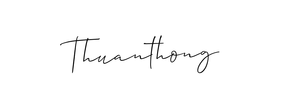 Similarly Allison_Script is the best handwritten signature design. Signature creator online .You can use it as an online autograph creator for name Thuanthong. Thuanthong signature style 2 images and pictures png