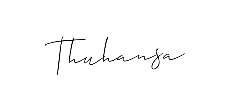 Make a beautiful signature design for name Thuhansa. Use this online signature maker to create a handwritten signature for free. Thuhansa signature style 2 images and pictures png